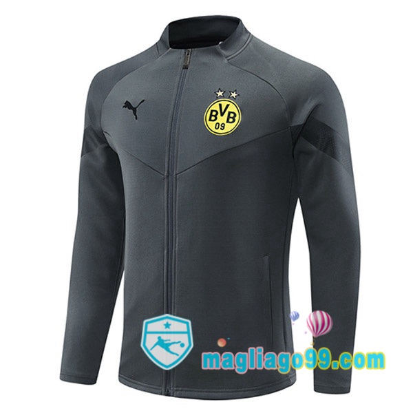 Magliago - Passione Maglie Thai Affidabili Basso Costo Online Shop | Giacca Da Allenamento Dortmund BVB Grigio 2022/2023