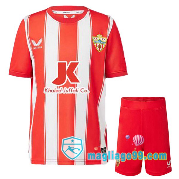 Magliago - Passione Maglie Thai Affidabili Basso Costo Online Shop | Maglia UD Almeria Bambino Prima Rosso Bianco 2022/2023