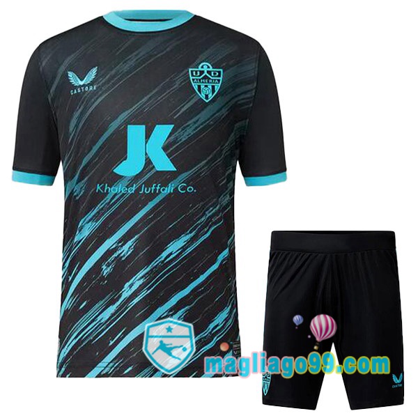 Magliago - Passione Maglie Thai Affidabili Basso Costo Online Shop | Maglia UD Almeria Bambino Seconda Nero Blu 2022/2023