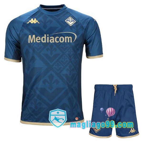 Magliago - Passione Maglie Thai Affidabili Basso Costo Online Shop | Maglia ACF Fiorentina Bambino Terza Blu Royal 2022/2023