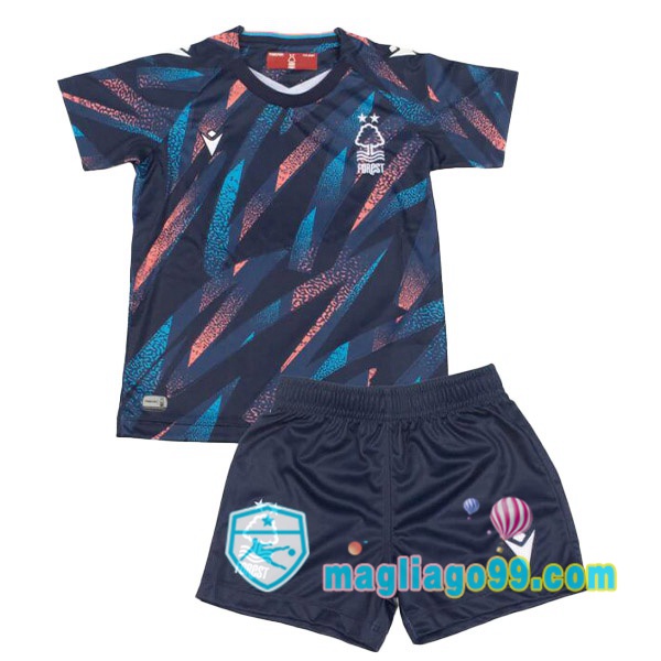 Magliago - Passione Maglie Thai Affidabili Basso Costo Online Shop | Maglia Nottingham Forest Bambino Terza Blu 2022/2023