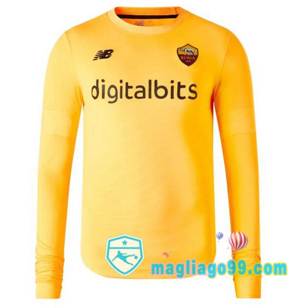 Magliago - Passione Maglie Thai Affidabili Basso Costo Online Shop | Maglia AS Roma Portiere Maniche Lunghe Arancione 2022/2023