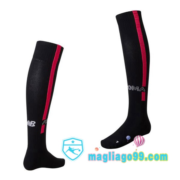 Magliago - Passione Maglie Thai Affidabili Basso Costo Online Shop | Calzettoni Da Calcio AS Roma Terza Nero 2022/2023
