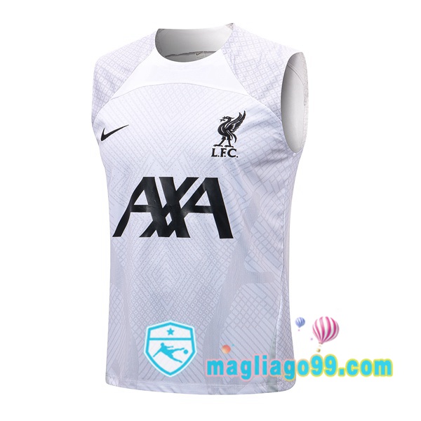 Magliago - Passione Maglie Thai Affidabili Basso Costo Online Shop | Gilet Calcio FC Liverpool Bianco 2022/2023