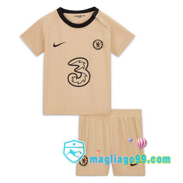 Magliago - Passione Maglie Thai Affidabili Basso Costo Online Shop | Maglia FC Chelsea Bambino Terza Marrone 2022/2023