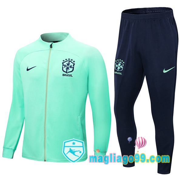 Magliago - Passione Maglie Thai Affidabili Basso Costo Online Shop | Giacca Da Allenamento Brasile Verde 2022/2023