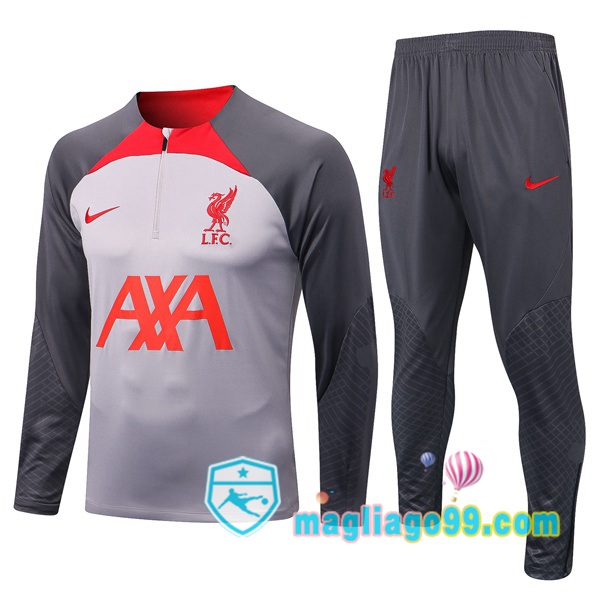 Magliago - Passione Maglie Thai Affidabili Basso Costo Online Shop | Tuta da Allenamento FC Liverpool Grigio 2022/2023