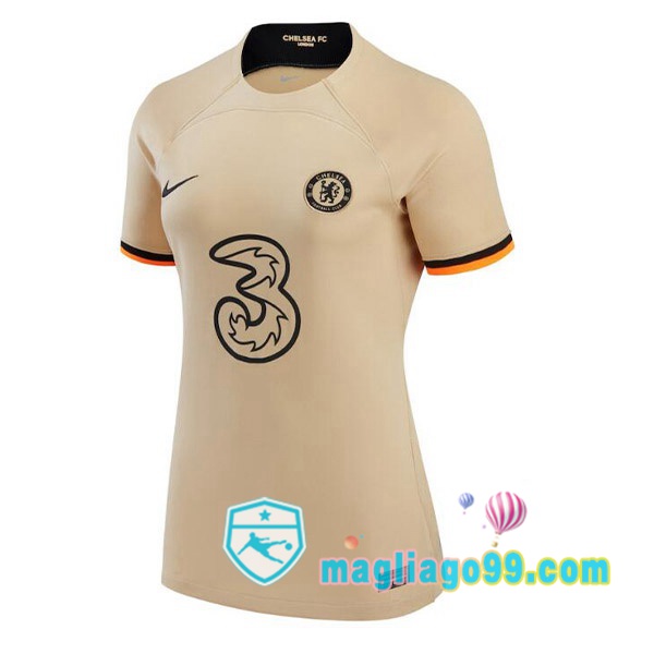 Magliago - Passione Maglie Thai Affidabili Basso Costo Online Shop | Maglia FC Chelsea Donna Terza Marrone 2022/2023