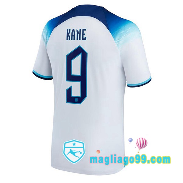 Magliago - Passione Maglie Thai Affidabili Basso Costo Online Shop | Nazionale Maglia Calcio Inghilterra (KANE 9) Prima Bianco 2022/2023