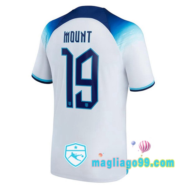 Magliago - Passione Maglie Thai Affidabili Basso Costo Online Shop | Nazionale Maglia Calcio Inghilterra (MOUNT 19) Prima Bianco 2022/2023