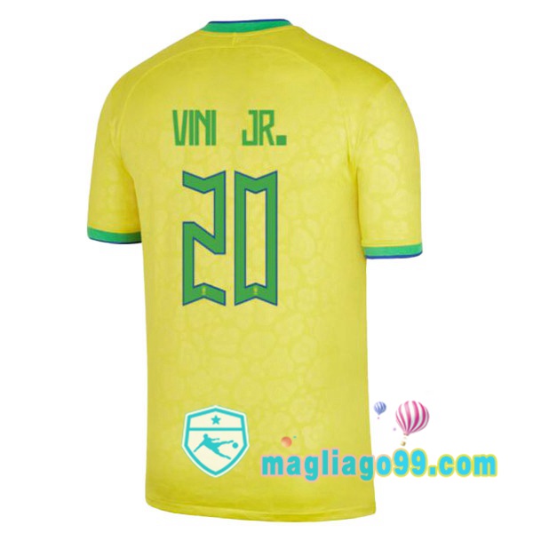 Magliago - Passione Maglie Thai Affidabili Basso Costo Online Shop | Nazionale Maglia Calcio Brasile (VINI JR. 20) Prima Giallo 2022/2023