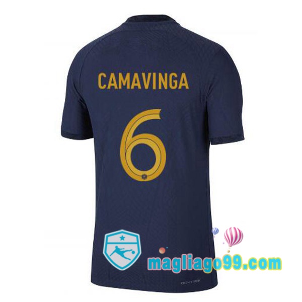 Magliago - Passione Maglie Thai Affidabili Basso Costo Online Shop | Nazionale Maglia Calcio Francia (CAMAVINGA 6) Prima Blu Royal 2022/2023