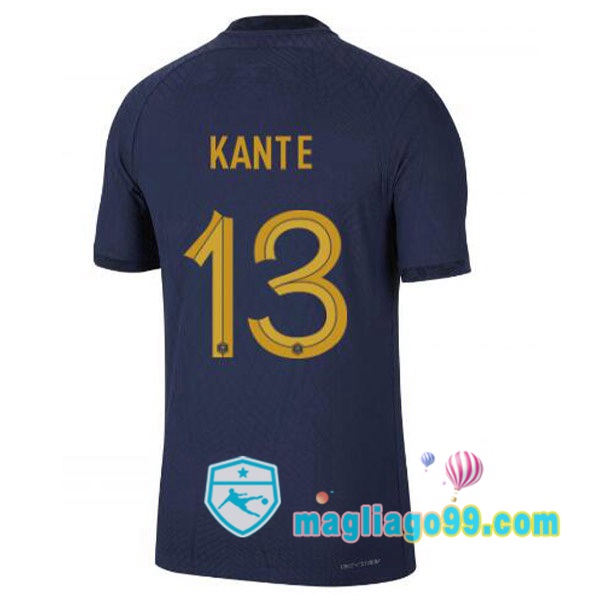 Magliago - Passione Maglie Thai Affidabili Basso Costo Online Shop | Nazionale Maglia Calcio Francia (KANTE 13) Prima Blu Royal 2022/2023