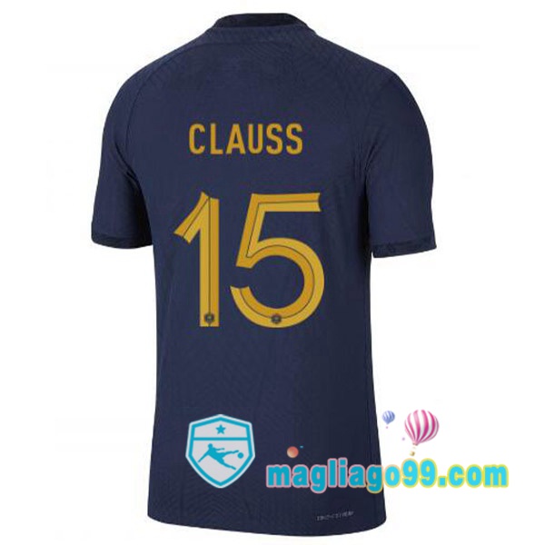 Magliago - Passione Maglie Thai Affidabili Basso Costo Online Shop | Nazionale Maglia Calcio Francia (CLAUSS 15) Prima Blu Royal 2022/2023