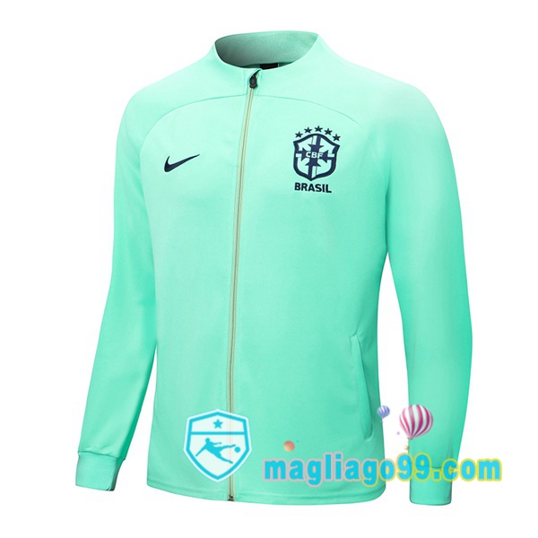 Magliago - Passione Maglie Thai Affidabili Basso Costo Online Shop | Giacca Da Allenamento Brasile Verde 2022/2023
