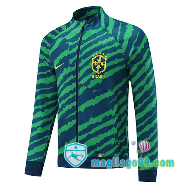 Magliago - Passione Maglie Thai Affidabili Basso Costo Online Shop | Giacca Da Allenamento Brasile Verde 2022/2023
