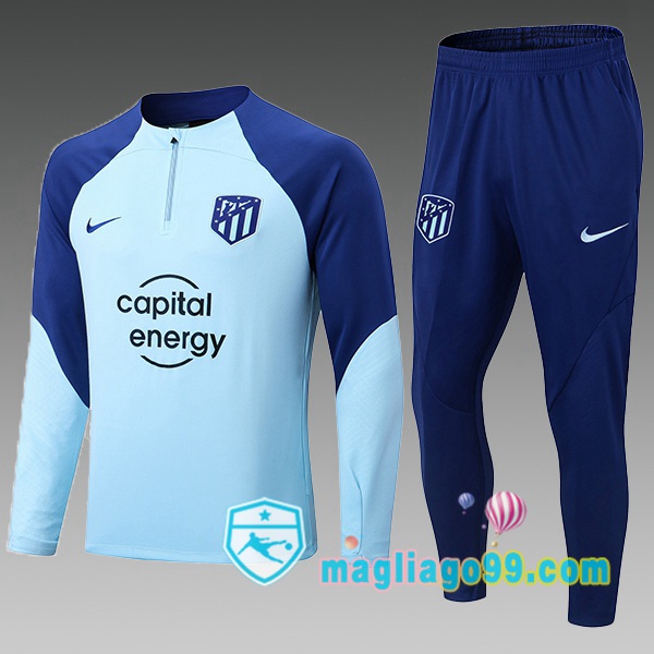 Magliago - Passione Maglie Thai Affidabili Basso Costo Online Shop | Tuta da Allenamento Atletico Madrid Bambino Blu 2022/2023