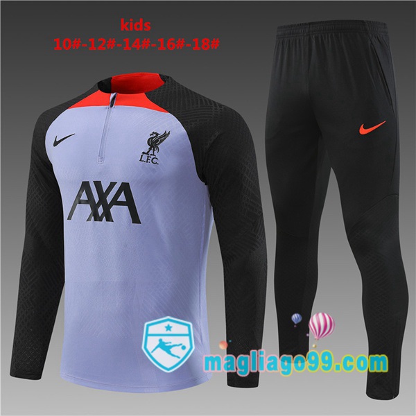 Magliago - Passione Maglie Thai Affidabili Basso Costo Online Shop | Tuta da Allenamento FC Liverpool Bambino Porpora 2022/2023