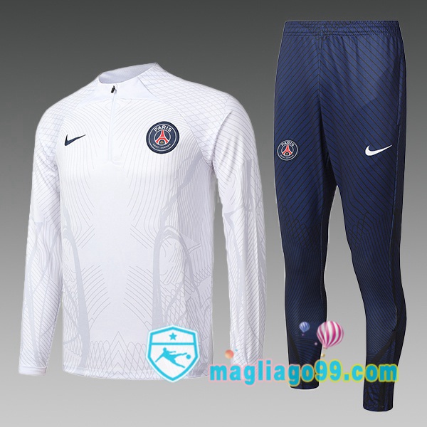 Magliago - Passione Maglie Thai Affidabili Basso Costo Online Shop | Tuta da Allenamento Paris PSG Bambino Bianco 2022/2023