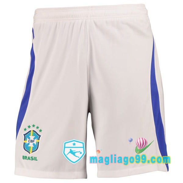 Magliago - Passione Maglie Thai Affidabili Basso Costo Online Shop | Pantalonici Da Calcio Brasile Seconda Bianco 2022/2023