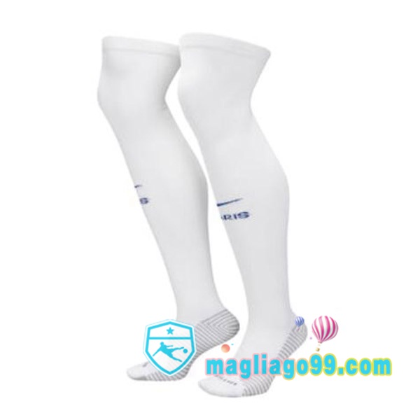 Magliago - Passione Maglie Thai Affidabili Basso Costo Online Shop | Calzettoni Da Calcio Paris PSG Terza Bianco 2022/2023