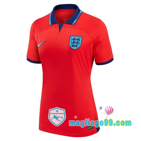 Magliago - Passione Maglie Thai Affidabili Basso Costo Online Shop | Nazionale Maglia Calcio Inghilterra Donna Seconda Rosso Coppa del Mondo 2022