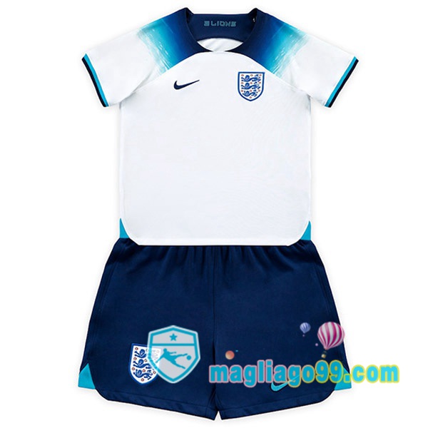 Magliago - Passione Maglie Thai Affidabili Basso Costo Online Shop | Nazionale Maglia Calcio Inghilterra Bambino Prima Bianco Coppa del Mondo 2022