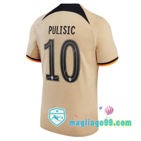Magliago - Passione Maglie Thai Affidabili Basso Costo Online Shop | Maglia FC Chelsea (PULISIC 10) Terza Marrone 2022/2023