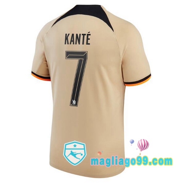 Magliago - Passione Maglie Thai Affidabili Basso Costo Online Shop | Maglia FC Chelsea (KANTÉ 7) Terza Marrone 2022/2023