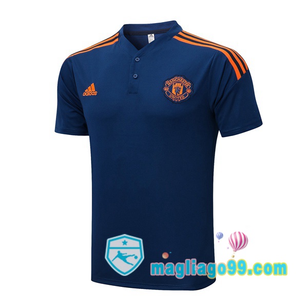 Magliago - Passione Maglie Thai Affidabili Basso Costo Online Shop | Manchester United Polo Maglia Uomo Blu Royal 2022/2023