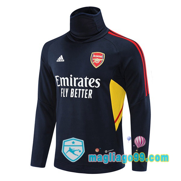 Magliago - Passione Maglie Thai Affidabili Basso Costo Online Shop | Felpe Allenamento Arsenal Collo Alto Blu Royal 2022/2023