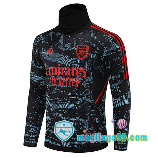 Magliago - Passione Maglie Thai Affidabili Basso Costo Online Shop | Felpe Allenamento Arsenal Collo Alto Blu Rosso 2022/2023