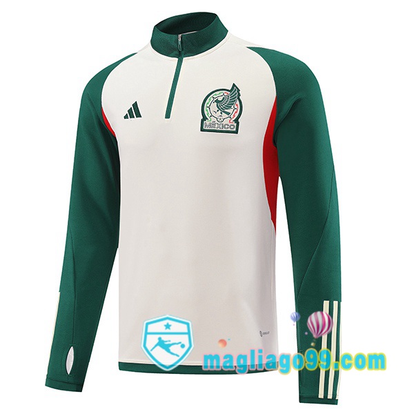 Magliago - Passione Maglie Thai Affidabili Basso Costo Online Shop | Felpe Allenamento Messico Bianco Verde 2022/2023