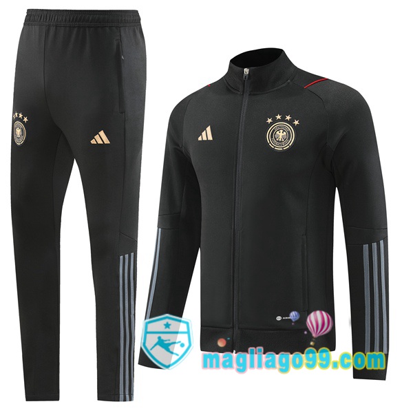 Magliago - Passione Maglie Thai Affidabili Basso Costo Online Shop | Giacca Da Allenamento Germania Nero 2022/2023