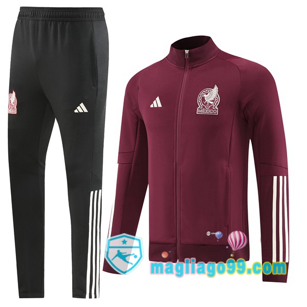 Magliago - Passione Maglie Thai Affidabili Basso Costo Online Shop | Giacca Da Allenamento Messico Rosso 2022/2023