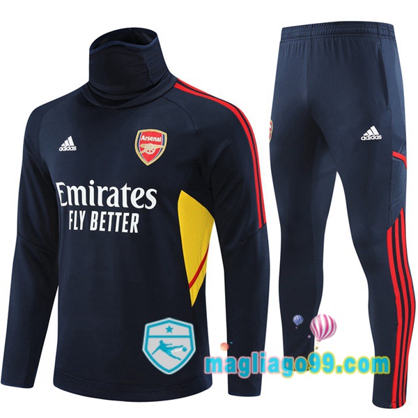 Magliago - Passione Maglie Thai Affidabili Basso Costo Online Shop | Tuta da Allenamento Arsenal Collo Alto Blu Royal 2022/2023