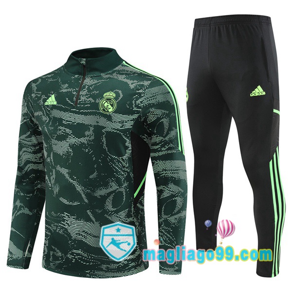Magliago - Passione Maglie Thai Affidabili Basso Costo Online Shop | Tuta da Allenamento Real Madrid Verde 2022/2023