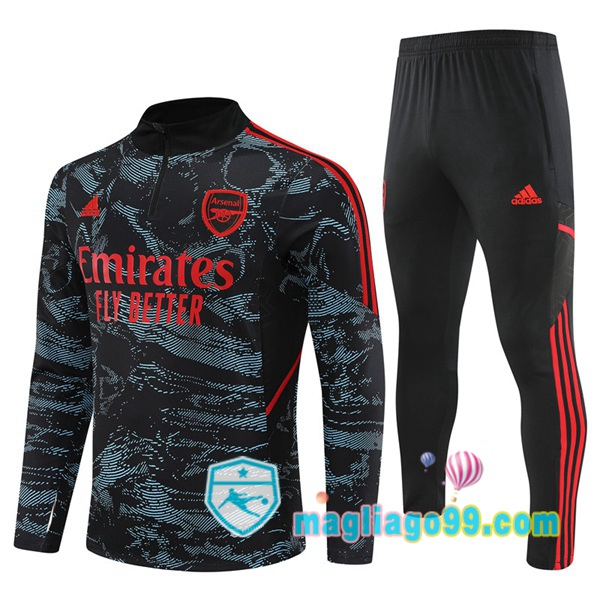 Magliago - Passione Maglie Thai Affidabili Basso Costo Online Shop | Tuta da Allenamento Arsenal Blu Rosso 2022/2023