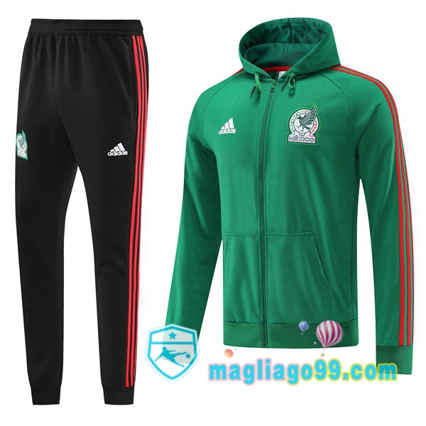 Magliago - Passione Maglie Thai Affidabili Basso Costo Online Shop | Giacca Con Cappuccio Messico Verde 2022/2023