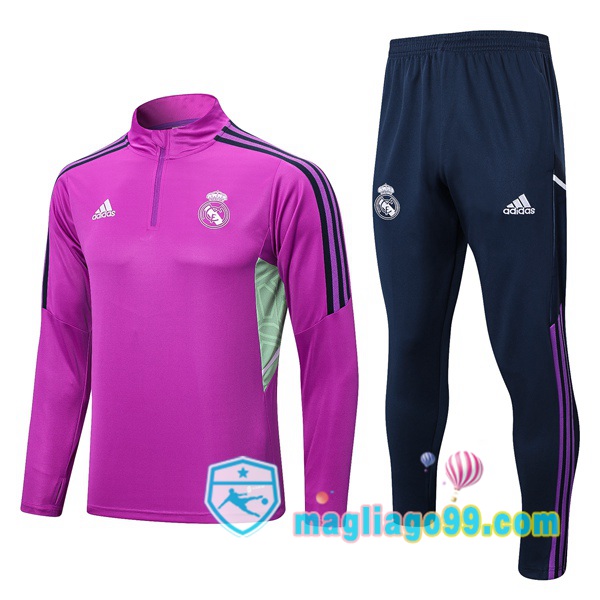 Magliago - Passione Maglie Thai Affidabili Basso Costo Online Shop | Tuta da Allenamento Real Madrid Porpora 2022/2023
