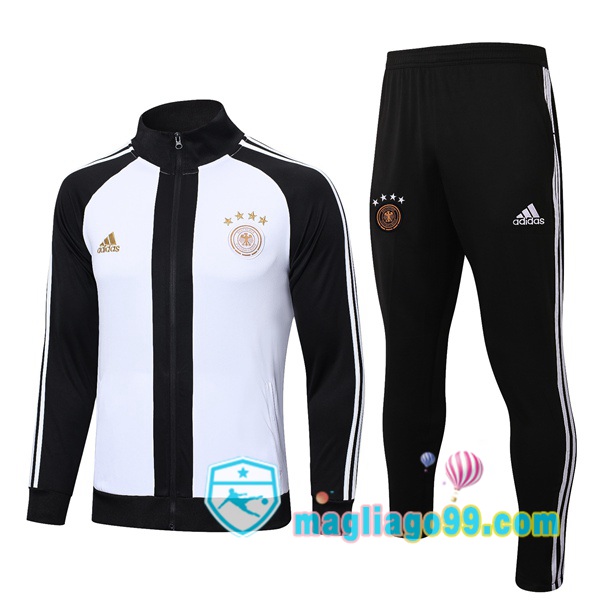 Magliago - Passione Maglie Thai Affidabili Basso Costo Online Shop | Giacca Da Allenamento Germania Nero Bianco 2022/2023