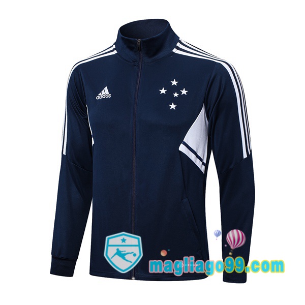 Magliago - Passione Maglie Thai Affidabili Basso Costo Online Shop | Giacca Da Allenamento Cruzeiro EC Blu Royal 2022/2023