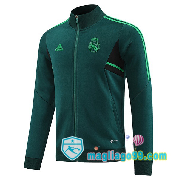 Magliago - Passione Maglie Thai Affidabili Basso Costo Online Shop | Giacca Da Allenamento Real Madrid Verde 2022/2023