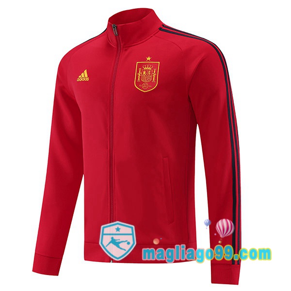 Magliago - Passione Maglie Thai Affidabili Basso Costo Online Shop | Giacca Da Allenamento Spagna Rosso 2022/2023