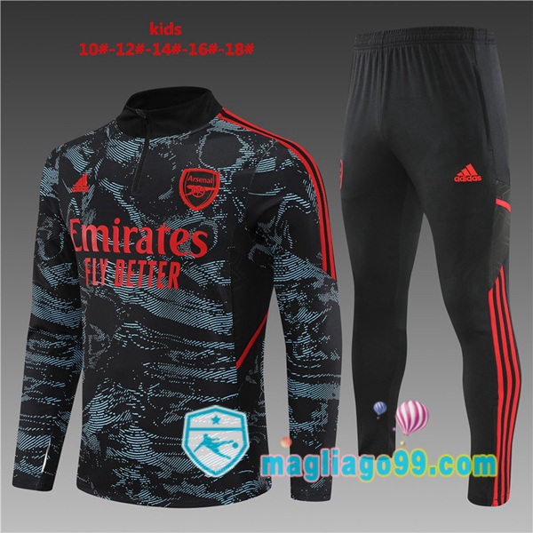Magliago - Passione Maglie Thai Affidabili Basso Costo Online Shop | Tuta da Allenamento Arsenal Bambino Rosso Blu 2022/2023