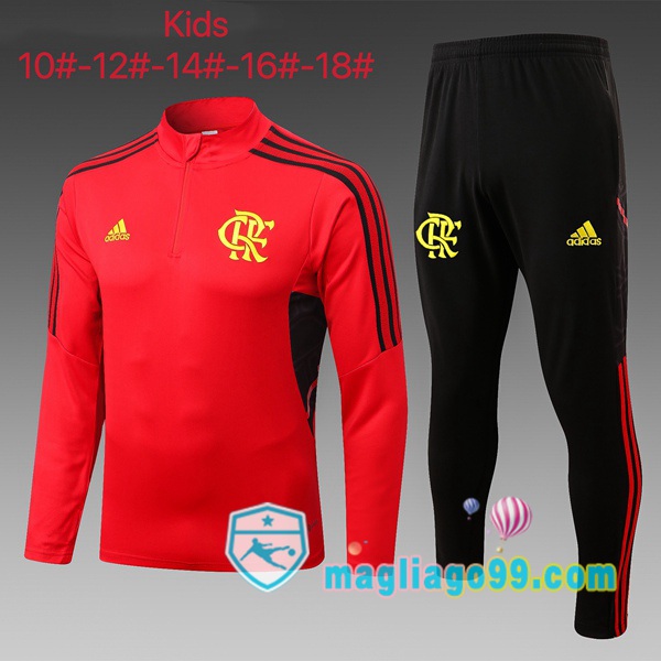 Magliago - Passione Maglie Thai Affidabili Basso Costo Online Shop | Tuta da Allenamento Flamengo Bambino Rosso 2022/2023