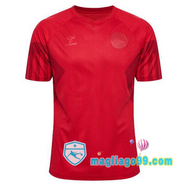 Magliago - Passione Maglie Thai Affidabili Basso Costo Online Shop | Nazionale Maglia Calcio Danimarca Prima Rosso Coppa del Mondo 2022