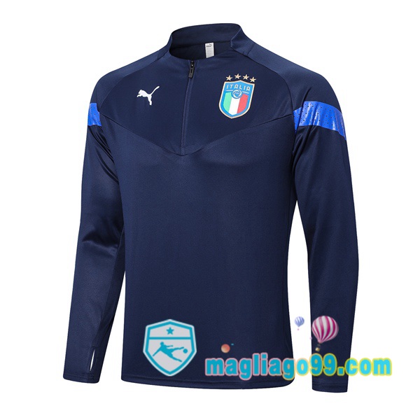 Magliago - Passione Maglie Thai Affidabili Basso Costo Online Shop | Felpe Allenamento Italia Blu Royal 2022/2023