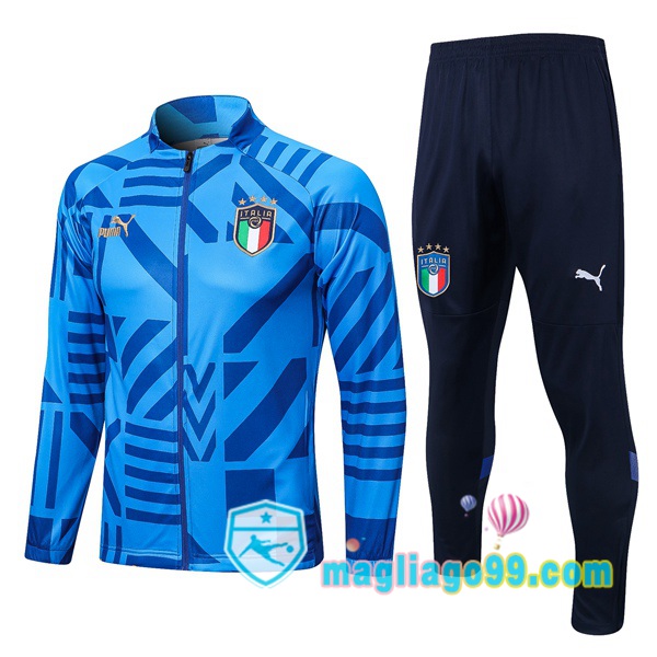 Magliago - Passione Maglie Thai Affidabili Basso Costo Online Shop | Giacca Da Allenamento Italia Blu 2022/2023