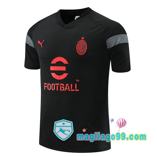 Magliago - Passione Maglie Thai Affidabili Basso Costo Online Shop | Tuta Maglie Allenamento AC Milan Nero 2022/2023